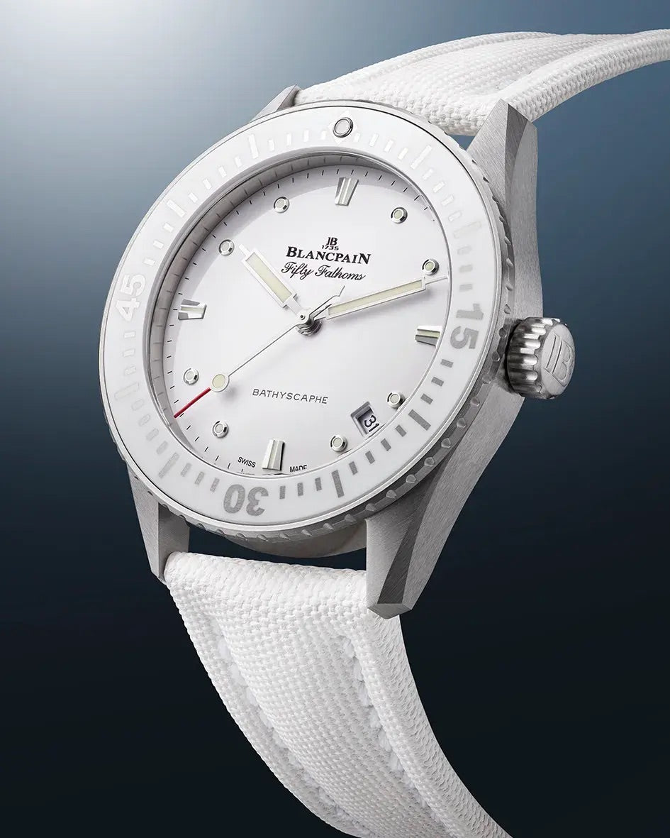 Blancpain Fifty Fathoms Bathyscaphe 38mm White Edition