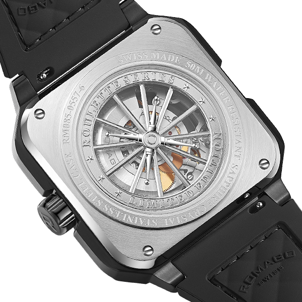 ROMAGO Roulette Master II Skeleton Automatic Rainbow - RM085-0557PL-RBOW-6