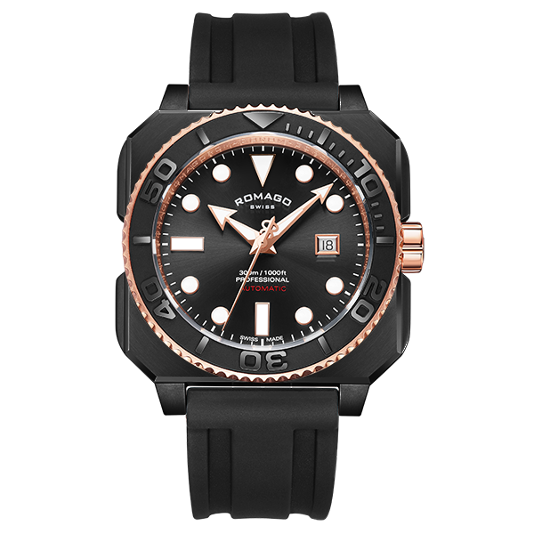 ROMAGO ProAquanaut 300  -  RM109-BKBK Automatic 300m