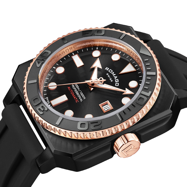 ROMAGO ProAquanaut 300  -  RM109-BKBK Automatic 300m