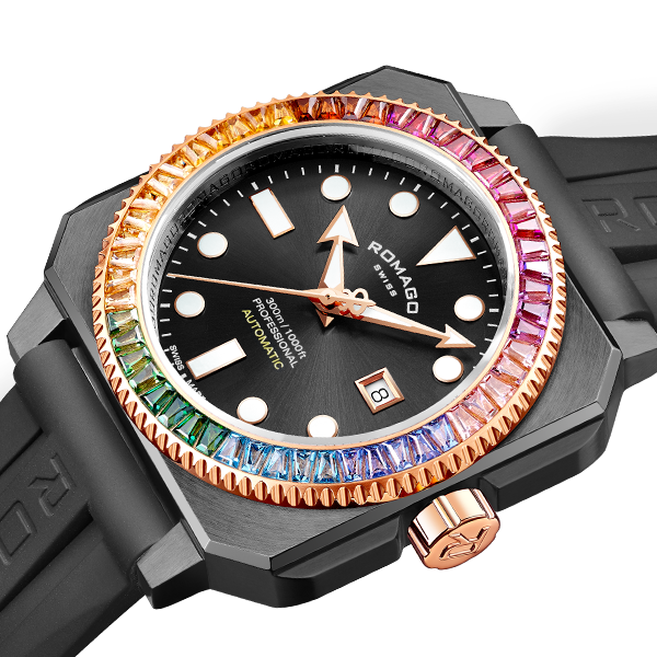 ROMAGO ProAquanaut Rainbow 300 - RM109-RBOW Automatic 300m