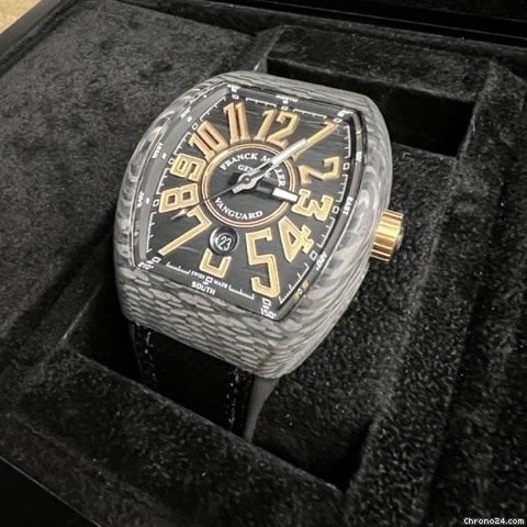 Franck Muller Vanguard Carbon Gold Dial