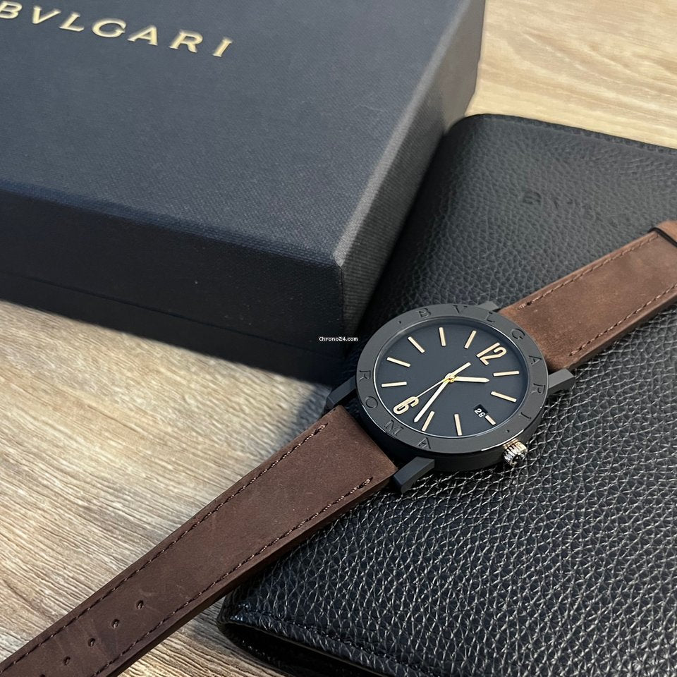 Bulgari Bulgari
                              Roma Watch Automatic Black Dial Unisex Bvlgari