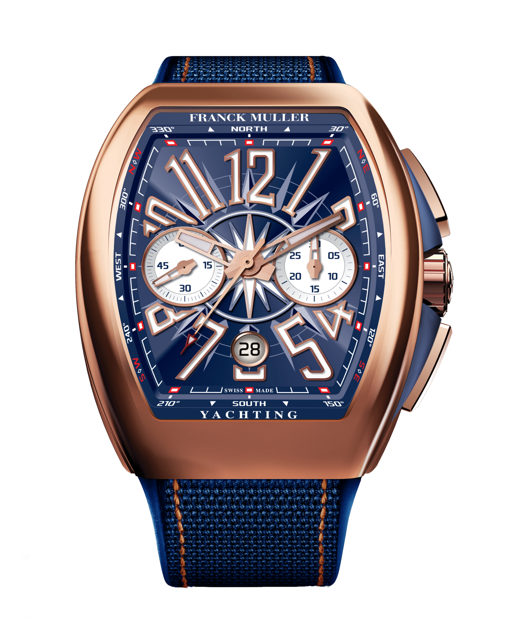 Franck Muller Vanguard Chronograph Automatic Blue Dial