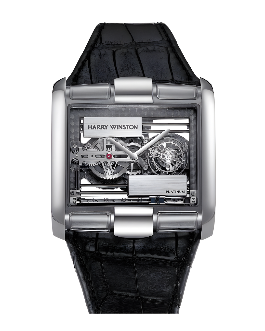 Harry Winston Avenue Glissiere Tourbillon Platinium